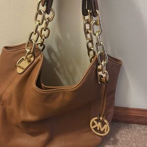 Light brown Michael kors shoulder bag
